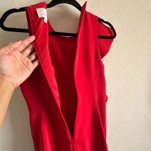 Cinq à Sept Kimberlin Ruffle Cascade Red Dress Size 4
