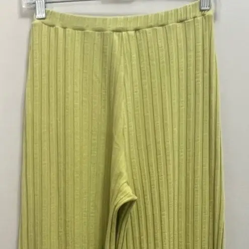 Simon Miller Cyrene Ribbed Pants High Rise Wide Leg Size 2