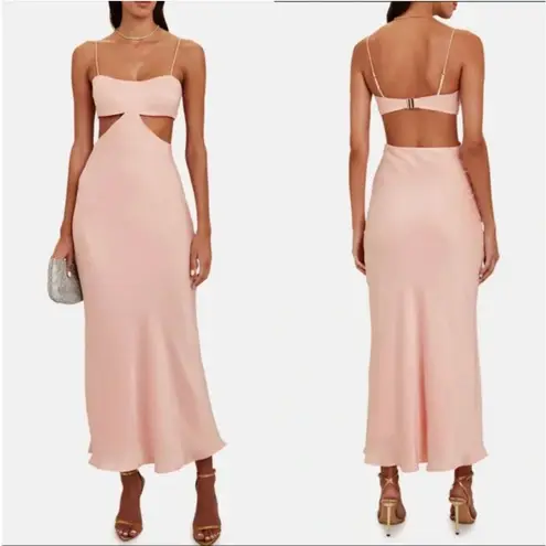 Anthropologie NWT $276  BHLDN Significant Other Cutout Maxi Dress in Sorbet Pink