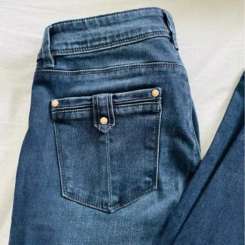 White House | Black Market  Skinny Flare Dark Wash Jeans in Size 4R