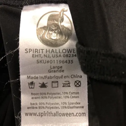 Spirit Halloween Spirit Sexy Size L Damask Skulls Flocked Bustier corset pinup Boudoir Black