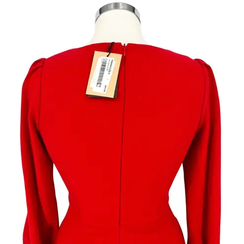 FRNCH Aldina A-Line V-Neck Mini Dress Red Size XS NWT