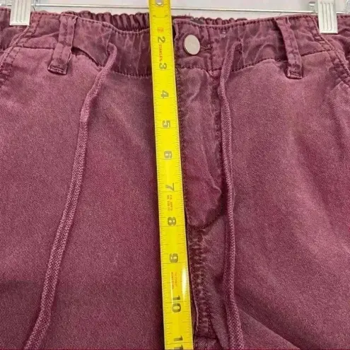 Paige  Christy Pant Off Duty High Rise Pant Grosgrain Side Size 27 Deep Berry