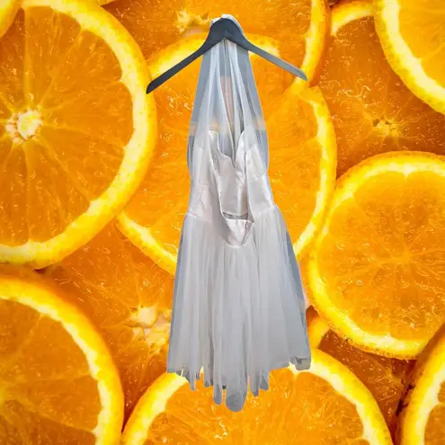 Unique Vintage Unique Vintage Halter Tulle Party Dress White Cocktail Sleeveless Women's