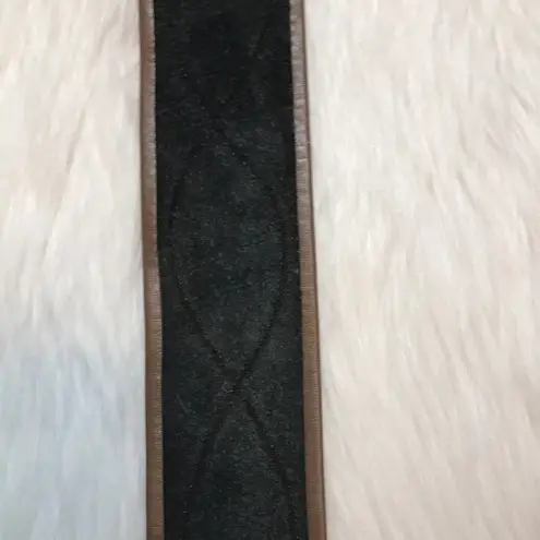 Genuine Leather Women’s Brown Loop Design Belt with Oval Buckle