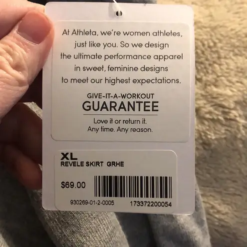 Athleta NWT  Gray Skirt