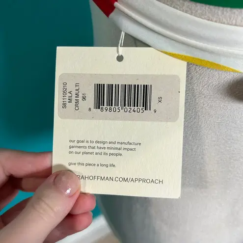 Mara Hoffman NWT Synthetic Mila Wrap Top Swim Surf Paddle Beach Size XS