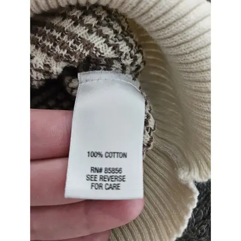 Gander mountain Gander Mtn Women's Short Sleeve Sweater S V-neck 100% Cotton Striped y2k