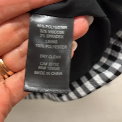 Mason d’Amelie Black and White Checkered Gingham Blazer Size XS