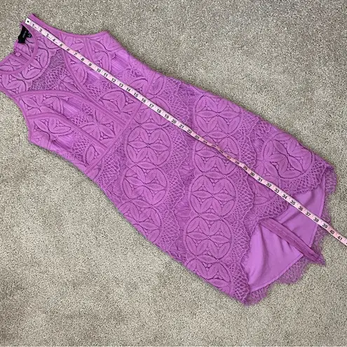 Adelyn Rae  Lilac Lace High-Low Dress S