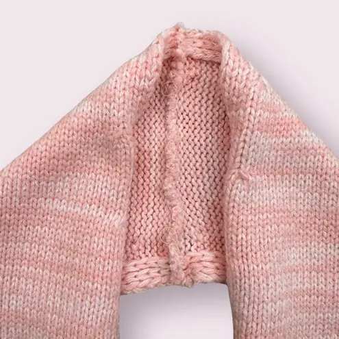 Handmade Y2K Vibes Light Baby Pink Sweater Backless Halter Neck Sleeveless Top Size One Size