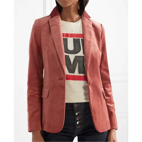 frame denim Frame Spice Velvet Blazer One Button Size 8