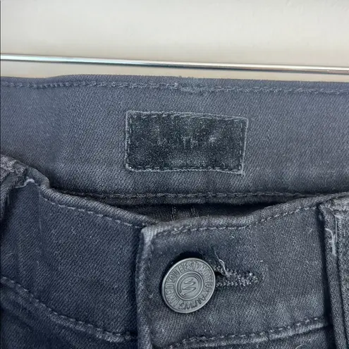 MOTHER The Hustler Ankle Fray Jeans Black Size 26 Not Guilty