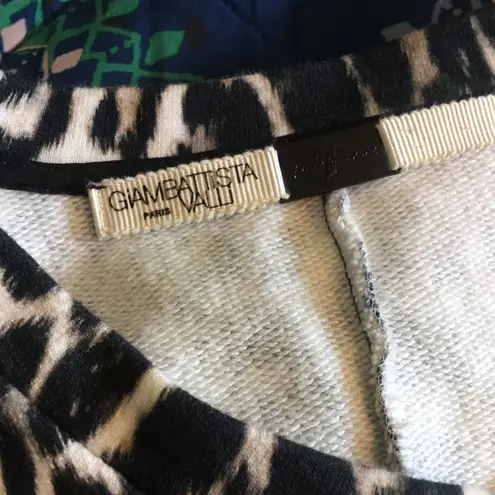 Giambattista VALLI x 7 For All Mankind Leopard Sleeveless Top EUC M Gray Size M