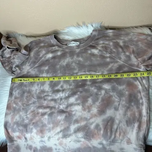 Wildfox  Sommers Pullover Oversized Sweatshirt Tie Dye Big Thunder Wash Size Medi