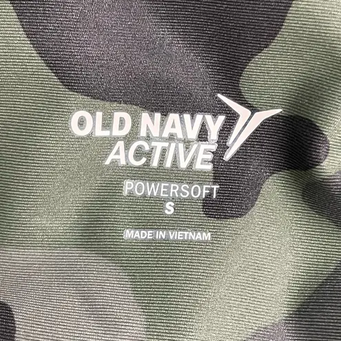 Old Navy NWT  Active Powersoft Jogger Size Small Olive Camo Crop High Rise Go-Dry