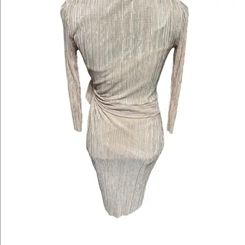 Sweet Claire Apricot Wrap Dress By Small