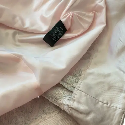 Carmen Marc Valvo Infusion Fit & Flare Pink Satin Cocktail Dress Size 10 NWT