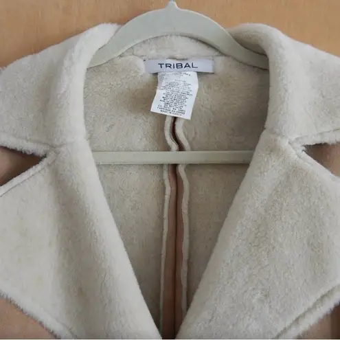 Faux Shearling Jacket Feels Light and Warm EUC Tan Size 12
