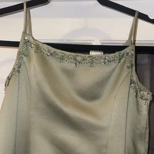 Alexia Designs sage green prom formal bridesmaid dress gown woman’s 12