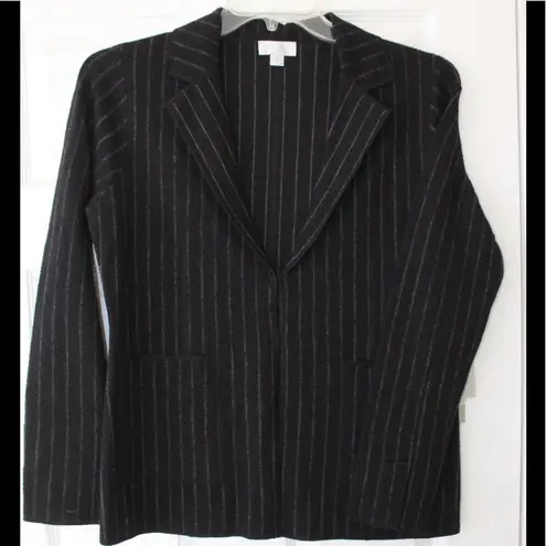Carlisle $495 Pinstripe Wool Gamine Blazer