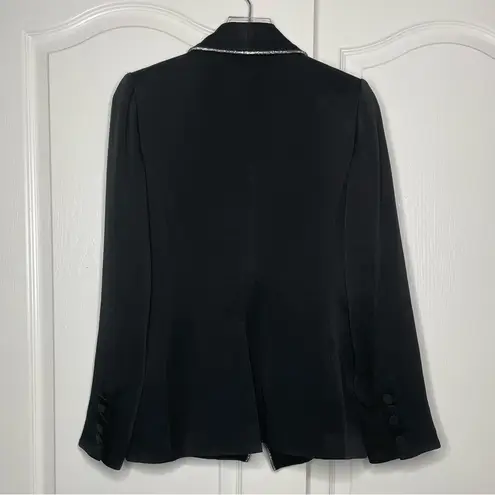 Veronica Beard Dickey Jacket with Crystal Trim in Black Size 6