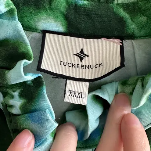 Tuckernuck Deep Lagoon Tate Dress, Blue/Green, Size XXXL Green