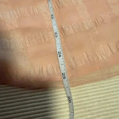 HD in Paris Pink Silk Smocked Tie Front Blouse 4