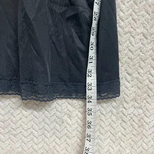 Vanity Fair Vtg Vanity Fair Black Lace Trim Slip Dress size 34 | goth witchy romantic