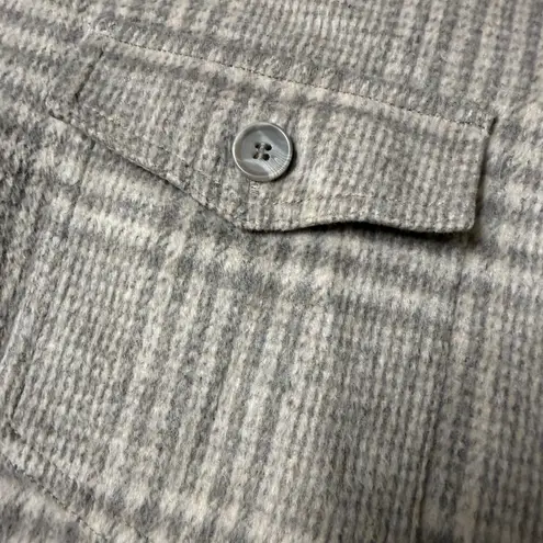 Joie  Plaid Shacket Button Down Shirt Jacket with 2 Pockets; NWOT; size XL - Image 5