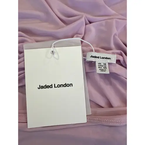 Jaded London Dare To Drape Top in Pink Flower 12 New Womens Blouse