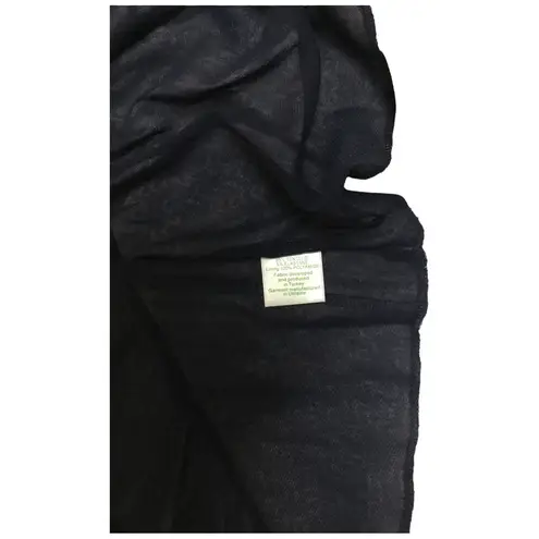 Garnet Hill Brianna Surplice Soft Jersey Knit Faux Wrap Lined Dress Navy S