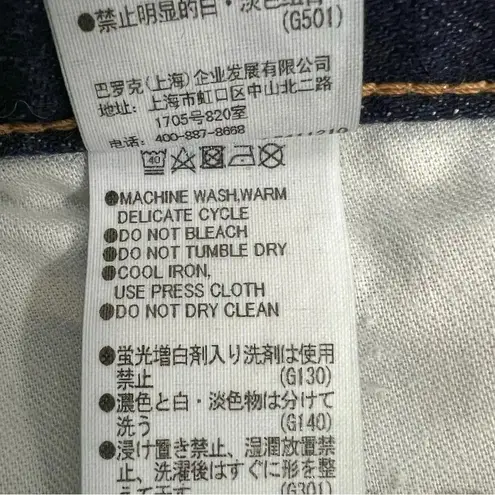 MOUSSY VINTAGE Ankle Boyfriend Distressed Jeans Dark Wash Denim Premium Size 27 Blue