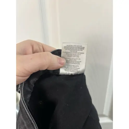 Hidden Black Bell Bottom Flare Leg Ruffle Fringe Denim Jeans Size 31 Grunge Goth