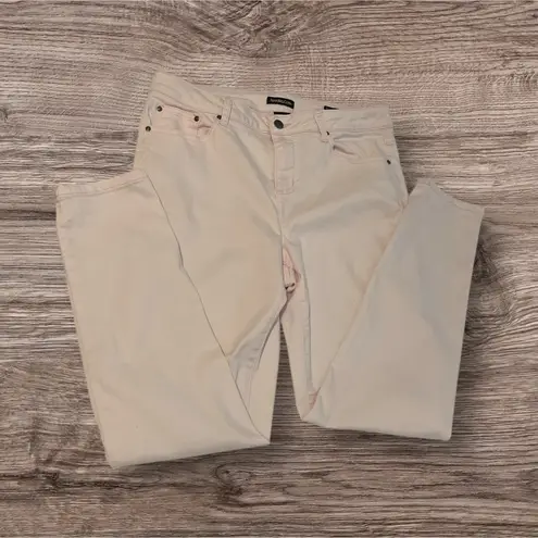 Sleek Pink Skinny Jeans for a Modern Look Size 12