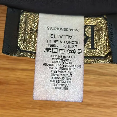 MSK Floral Skirt with R&K Evening Velvet Top Sz 10/12 Black