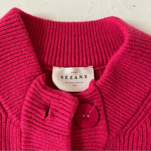 Sézane Sezane Lucas Pullover Sweater in Bright Pink Size S