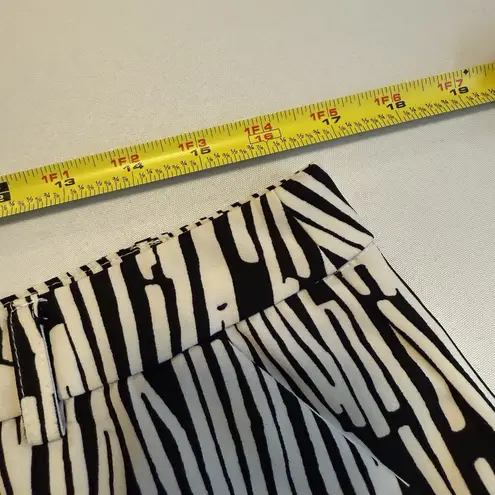 New York & Co. Women's Black/White Career Wide Leg Pants Trousers Size 10 #