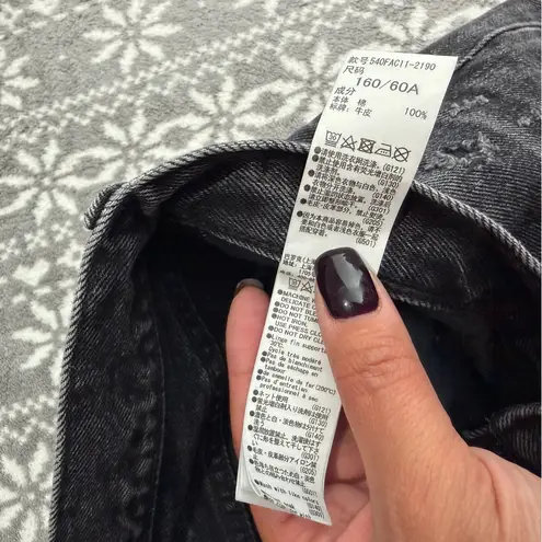 NWOT Moussy Vintage Diana Skinny Distressed Designer Jean Washed Black Size 25 - Image 4