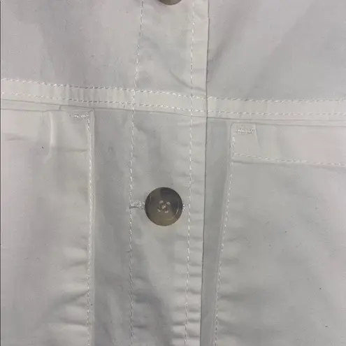 White Utility Jacket with Stand