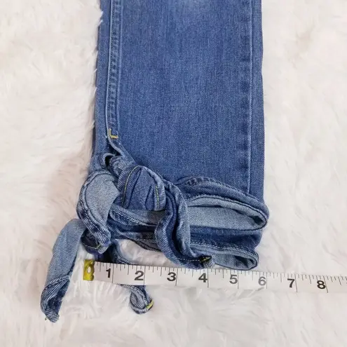 Vintage Blue AMO Tie Ankle Jeans Medium  Denim