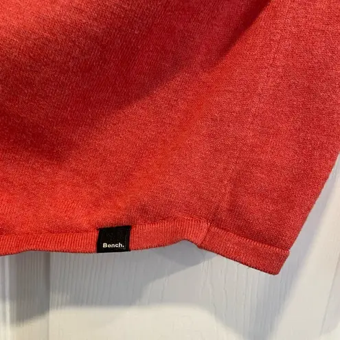 Bench Size M Cotton Red Crew Neck Open Back Long Sleeve Pullover Cotton Sweater Size M