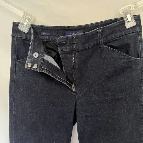 Talbots  Heritage Womens Jeans Size 6 Dark Wash Stretch High Rise Flat Front