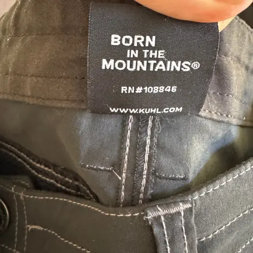 Kuhl Women's Kliffside Convertible Pants Hiking Outdoors in Koal (grey) sz 2