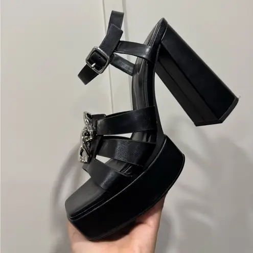 ZARA Black platform heels