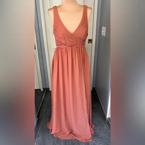 Birdy Grey  Laurie Empire Bridesmaid Formal Dress in‎ Terracotta