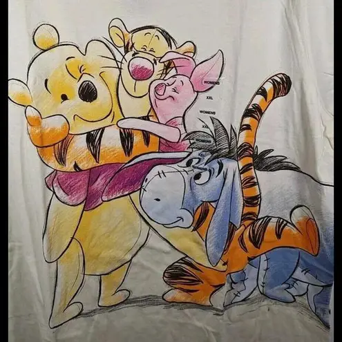 Disney  Winnie the Pooh & Friends Women's Size 2XL Cream Graphic T-Shirt NWT