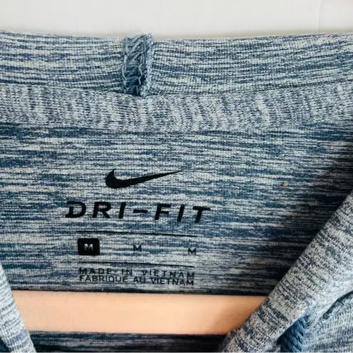 Nike  Relaxed Blue Gray Cropped Hoodie Size M