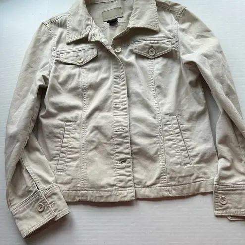 Calvin Klein Jeans Calvin Klein light beige cotton jean jacket size Large