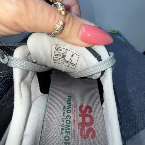 SAS Tour Mesh Women's Navy Blue Orthopedic Walking Comfort Shoes 8N Active Black Size 8